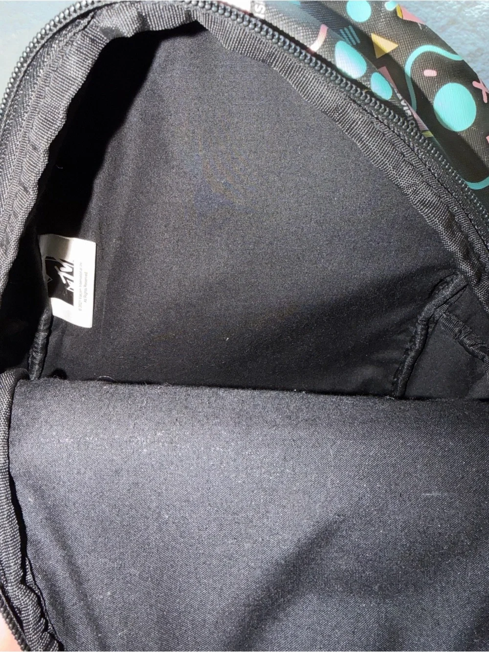 MTV Mini Retro Backpack with Geometric Print